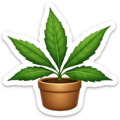 pot leaf sticker