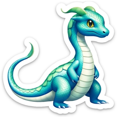 Seviper-Dragonair-Dratini-hybrid, full body, 4 legs sticker