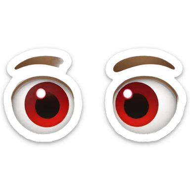 red eyes sticker