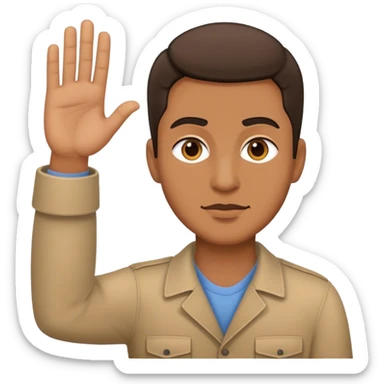 man activist sticker