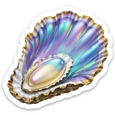 Oyster pearl sticker
