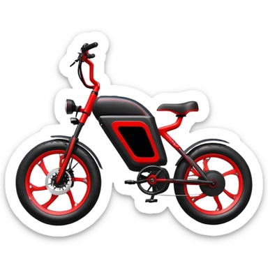 Chinese monster electric bicycle, powerful large e-bike with aggressive styling sticker