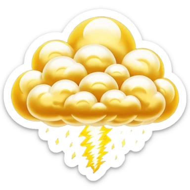 Nube voladora dorada de la serie de dragón ball, solo quiero la nube sticker