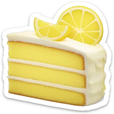 Lemon cake sticker