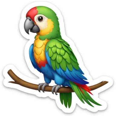 parrot emoji sticker