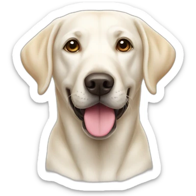 two White Labrador sticker