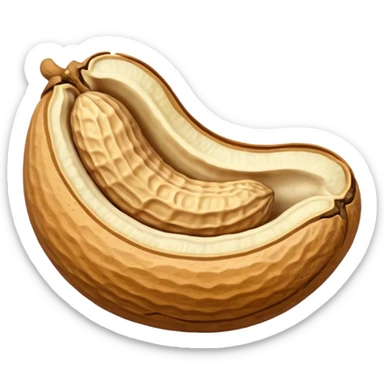 Single Peanut (eight shape) in its Shell sticker