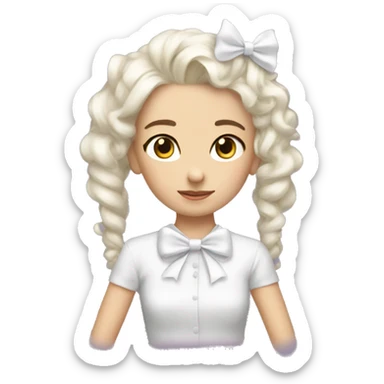 ￼White bow sticker