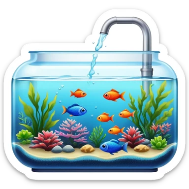 Aquarium fish tank sticker