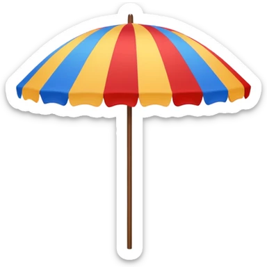 beach umbrella sticker