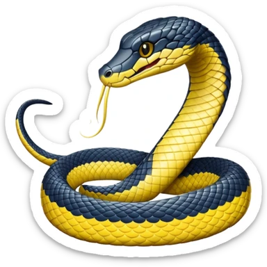 water cobra snake sticker