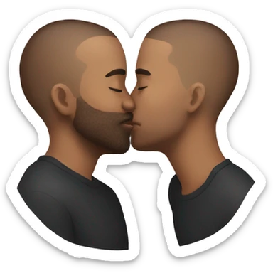 kissing my boyfriend  sticker