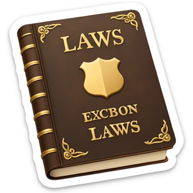 textbook on laws sticker