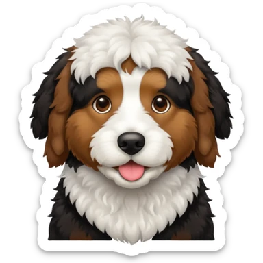 bernedoodle dog sticker