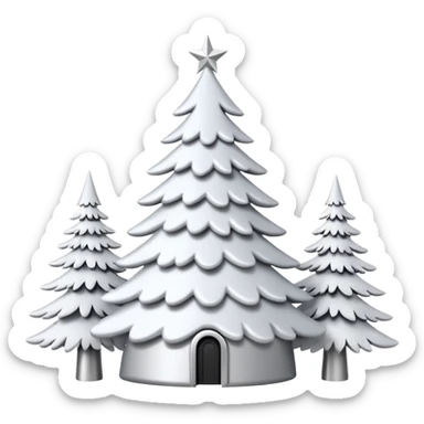 make it aesthetic white christmas decore like its from pinterest sticker