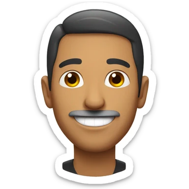 Smiling Spanish man sticker