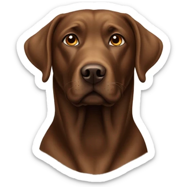 Brown labrador sticker