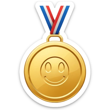 gold medal emoji sticker