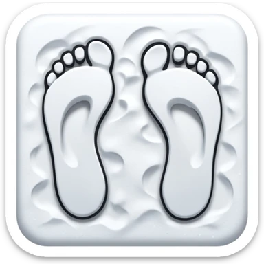 Snow Foorprints sticker