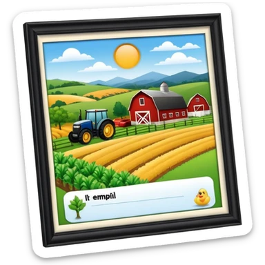 farm in id card sticker