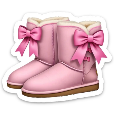 Uggs with pink bows sticker