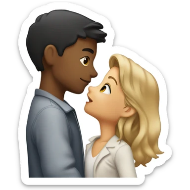 Lexi kissing jackson sticker
