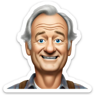 bill murray at his most mischievous  sticker