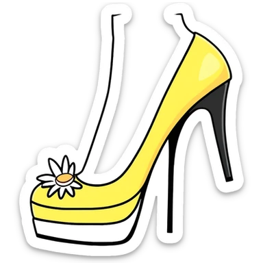 Spongbob with hig heels sticker
