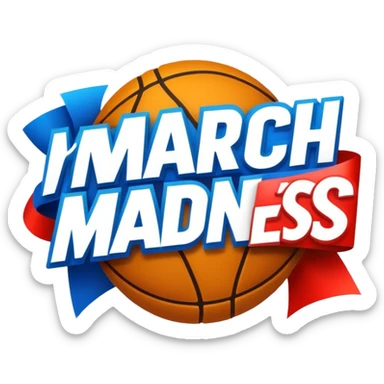 March madness sale sign sticker