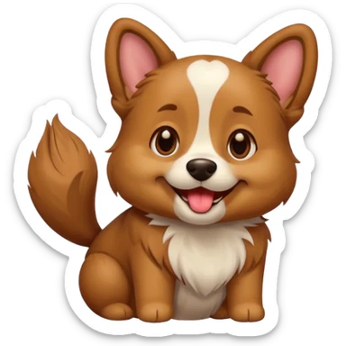 Perro tirando un beso sticker