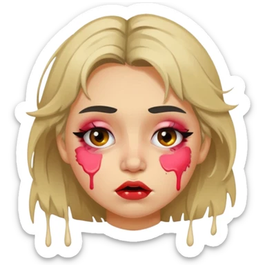 Sloppy drunk girl  sticker