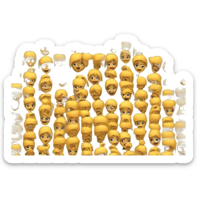 Chica con flequillo sticker