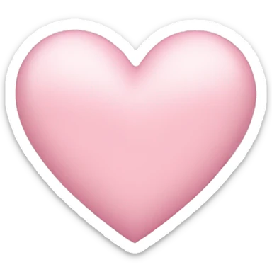 Light pink heart sticker