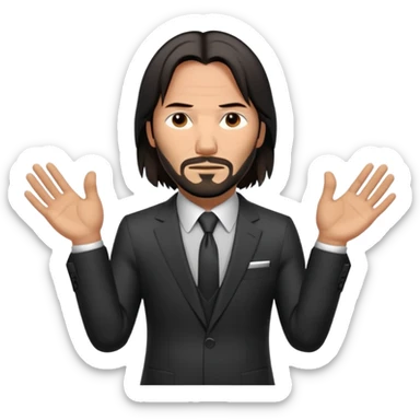 John wick zeigt 67 mit den Händen  sticker