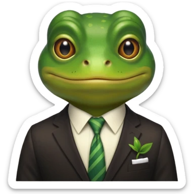 criminal frog sticker