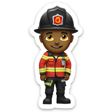 Punk rock firefighter  sticker