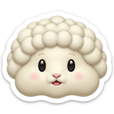 ivory puff sticker