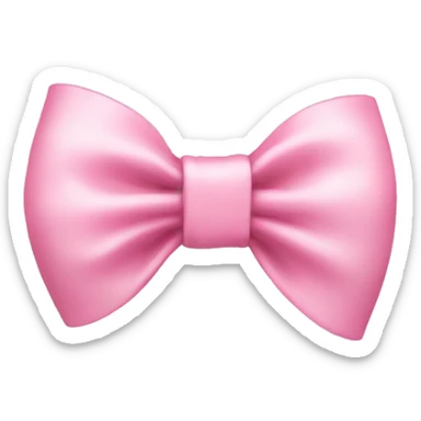Baby pink bow sticker