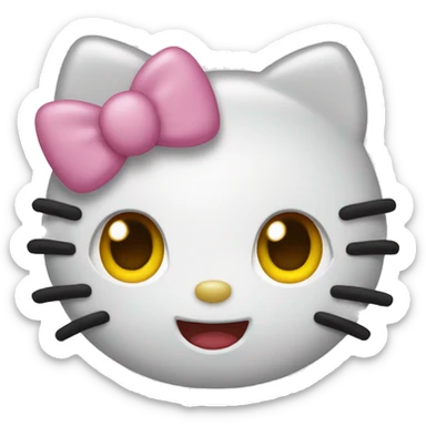Hello kitty emoji sticker
