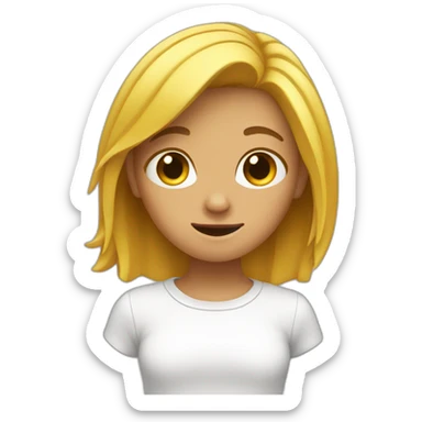 Fille qui fait un dab sticker