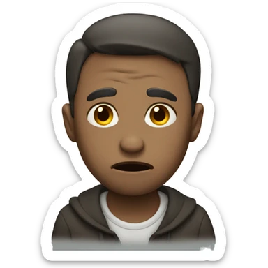 depressive emoji sticker