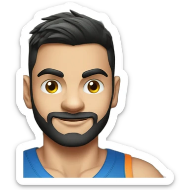 Virat Kohli with cash sticker