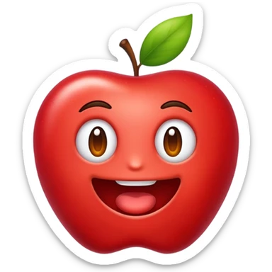 Tung tung sahur estilo emoji de Apple i caricaturesco sticker