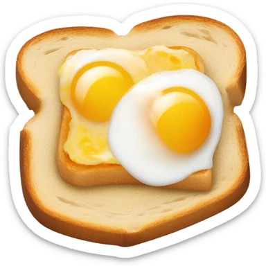 Egg on toast  sticker