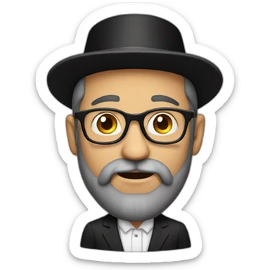 a rabbi with a coke sticker
