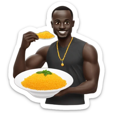 Sadio mane eat couscous sticker