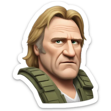 Gerard Depardieu in Counter-Strike sticker