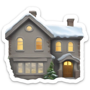 Hot winter home sticker