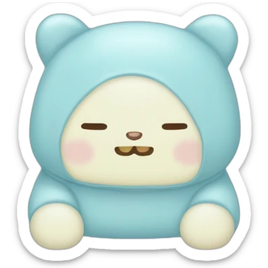sumikkogurashi-skyblue-tokage-having-no-ears-and-no-nose sticker