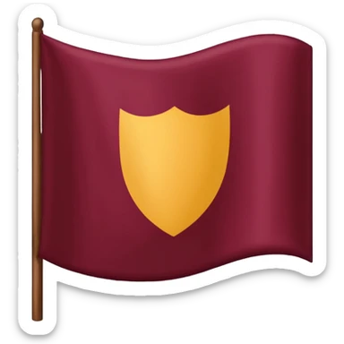 Bandera color vino sin detalles sticker